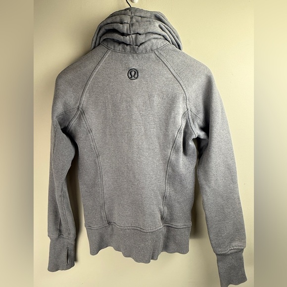 Lululemon Cuddle Up Jacket Heathered Blurred Grey Glitter SEE Measurements Small - Picture 2 of 9